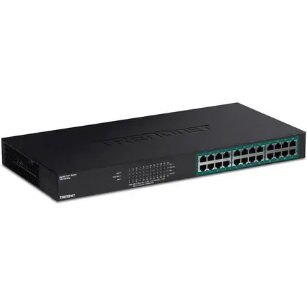 Ultimissimo Modello TRENDnet -TG240G Switch PoE+ de 24 Puertos Gigabit con Capacidad de Conmutación de 48 Gbps y Pres