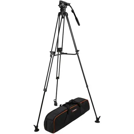 Trípode de Aluminio E-Image EG10A2 de 2 Etapas con Cabeza GH10 - Soporta hasta 22 Libras, Altura Aju Esclusivo