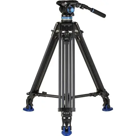 Nuovo Arrivo Trípode de Aluminio Benro A573T con Cabezal Fluido S6Pro - Capacidad de Carga de 13.2 lb, Base Plana