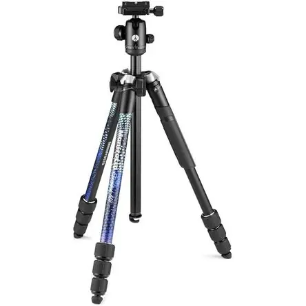 Fatto A Mano Trípode de Aluminio Manfrotto Element MII con Cabeza de Bola (Azul) - Capacidad de Carga de 17.6 lb,
