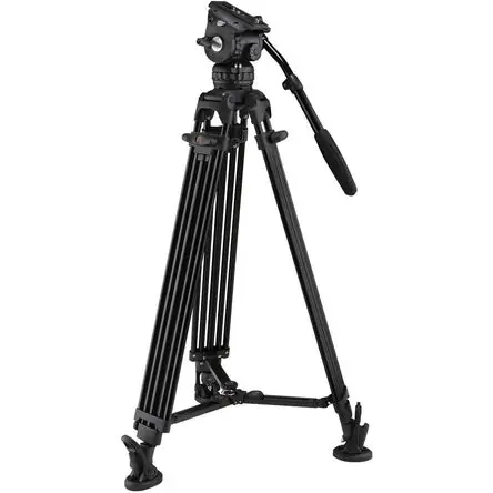 Economico Trípode de Aluminio E-Image de 2 Etapas con Cabezal GH06 - Soporta hasta 13.2 lb, Rango de Altura de