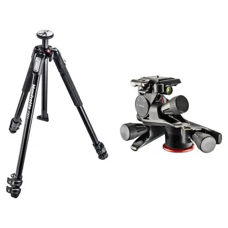 Ultime Pezzi Trípode de Aluminio Manfrotto MT190X3 con Cabezal Pan/Tilt de 3 Vías XPRO - Capacidad de Carga 8.8 l