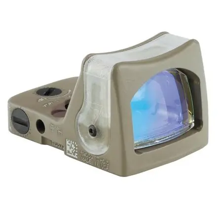 Trijicon RM05 Visor Reflex Iluminado Dual (Retícula Verde 9 MOA, Tierra Oscura) - Óptica de Fibra Du Artigianale