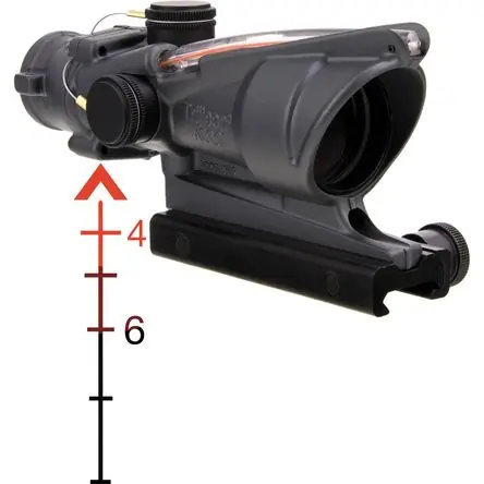 Trijicon 4x32 ACOG Riflescope con Montura TA51 (Retícula Doble Iluminada Chevron Roja) - Óptica Mult Artigianale