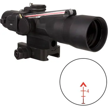 Soddisfatti O Rimborsati Trijicon 3x30 ACOG Riflescope, Iluminación Dual (Retícula Balística Chevron Roja .223 62 gr.) - Tecn