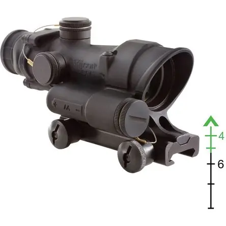 Trijicon 4x32 ACOG Riflescope LED Iluminado (Negro Mate, Retícula Chevron Verde) - Resistente al Agu Acquista Ora