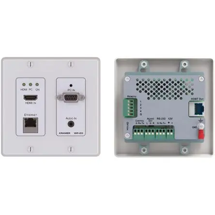Transmisor de Pared Activo Kramer 4K UHD HDMI/XGA/Ethernet/RS232 sobre HDBaseT (Negro) Compra Online