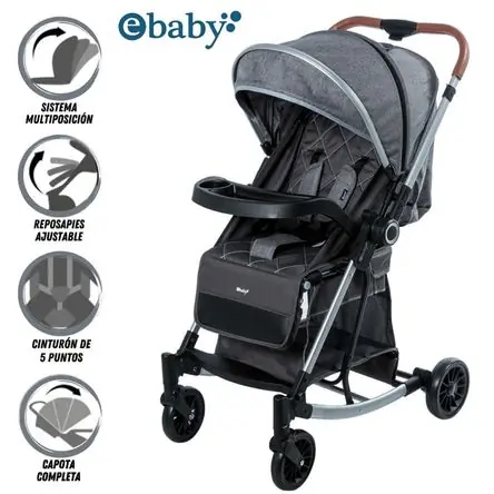 All’Ingrosso Coche Mecedora de Lujo BOUNCY Dark Gray