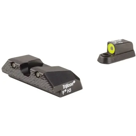 Nuovo Arrivo Trijicon HD Night Sights para CZ P-10 / P-10 C Corte para Ópticas (Anillo Frontal Amarillo) rac