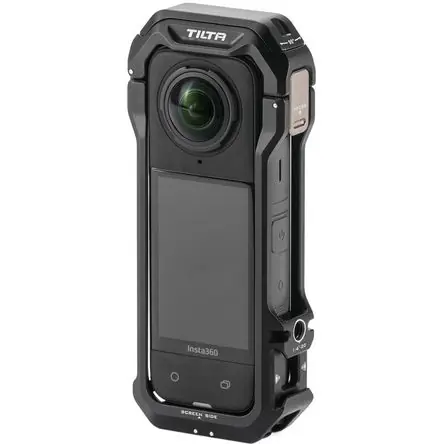 Jaula Completa Tilta para Cámara Insta360 X4 (Negra) - Diseño Ajustado, Montaje Antitorcido 1/4 Premium