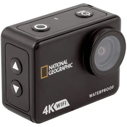Cámara de Acción 4K Impermeable Explore Scientific National Geographic con Wi-Fi (Negra) - Control R Fatto A Mano