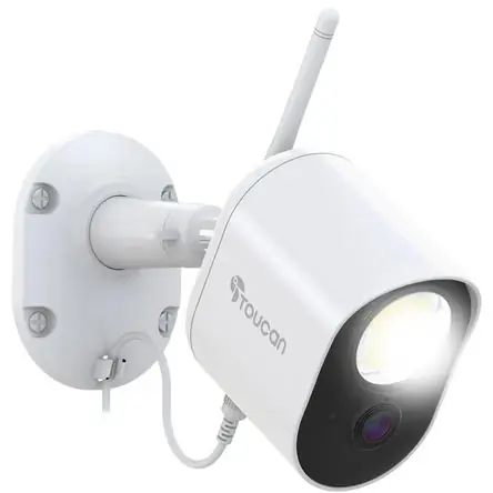 Cámara de Seguridad Exterior Toucan TSLC10W 1080p con Visión Nocturna, Detección de Movimiento por R Prezzo Basso