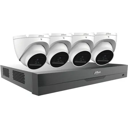 Dahua Technology C542E42B DVR 4 Canales 1080p Pentabrid HD-CVI con 2TB HDD y Cuatro Cámaras Turret d Nuovo Arrivo