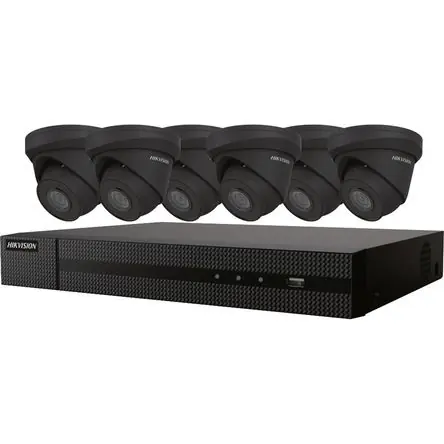 Ordine In Blocco Kit Hikvision EKI-K82T46B NVR de 8 Canales 8MP con 2TB HDD y 6 Cámaras Turret 4MP con Visión Nocturn