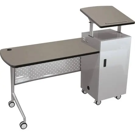 Balt Trend Podium Desk (Pewter Mesh) Offerta Lampo