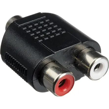 Lusso Adaptador Hosa Technology GRF341 de Mini Estéreo 3.5mm Femenino a 2 RCA Femeninos