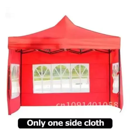 Edizione Limitata Carpa Toldo Plegable Resistente con Paredes y Ventanas 3x3m Protección Solar UV Rojo