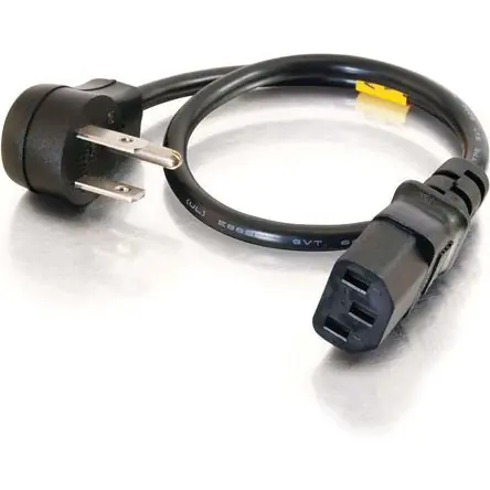 C2G Cable de Alimentación Universal Plano 18 AWG NEMA 5-15P a IEC C13 (1.5') - Potencia Dispositivos Compra Online
