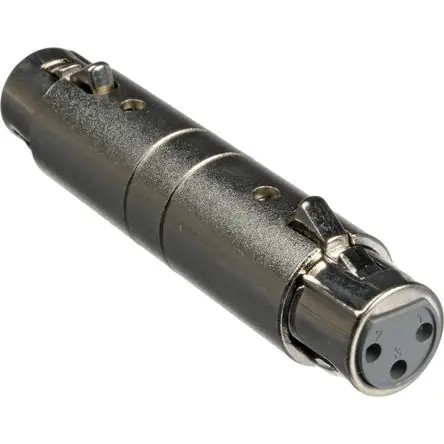 Fatto A Mano Adaptador Hosa Technology de XLR Femenino de 3 Pines a XLR Femenino de 3 Pines (Cambiador de Género)