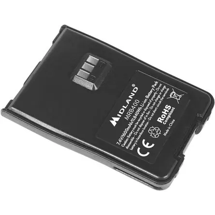 Migliore Qualità Batería de Litio-Ion de Alta Capacidad 1500mAh para Radio Bidireccional BizTalk MB400 - Recargable e
