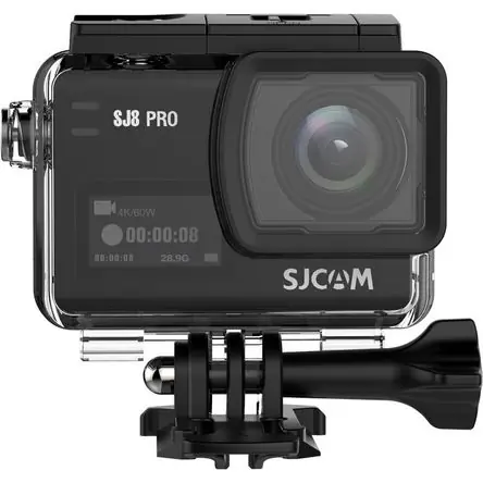 Vendita Finale Cámara de Acción SJCAM SJ8 Pro 4K (Negra) - 12MP, Wi-Fi, Batería de 90 Min, Modo Lento 240 fps, 170°