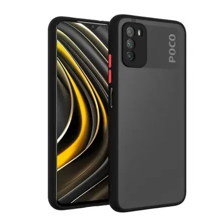 Case Funda Mate Antishock Compatible con Xiaomi Poco M3 - Negro Di Tendenza