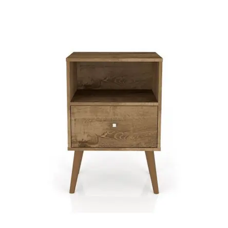 Velador Vintage Premium 1 Cajón Color Duna Autentico