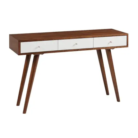 Escritorio Vintage 3 Cajones Color Caoba VENTITAS HOME Direttamente Dal Produttore