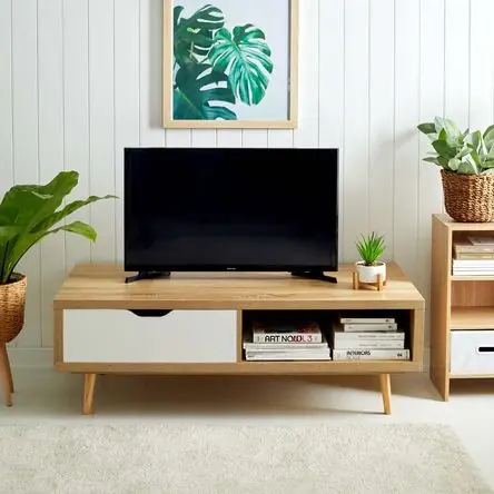 In Voga Mesa de TV Vintage Luna 1 Cajón Color Duna