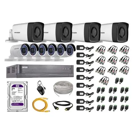 Kit 10 Cámaras de Seguridad Exterior It3F Hikvision Full Hd 1080P Disco 2Tb Wd Promozione