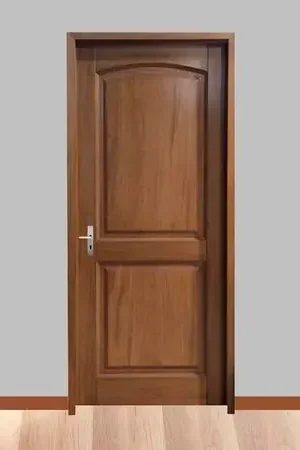 Puerta exterior Dakar Caoba Nogal 85cm + marco + 4 bisagras Ordina Subito
