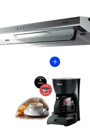 Campana Extractora Mabe CMU9020PI0 90CM + Cafetera BVSTDCDR5B Subito Disponibile