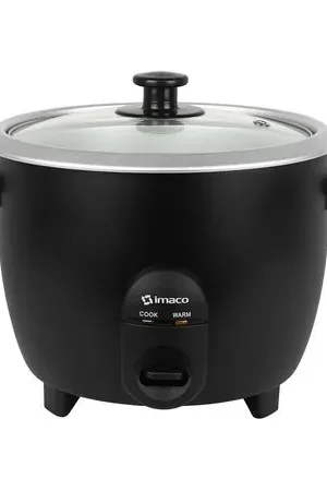 Olla Arrocera Imaco RC15N 1.5 l Aluminio Negro con Tapa de Vidrio Edizione Limitata