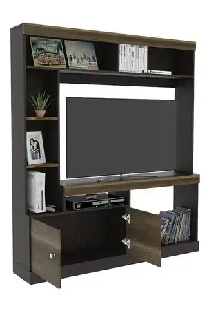 Estante TV Tuhome Classic Color Wengue 52'' Melamine Spedizione Mondiale
