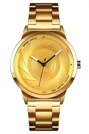 Solo Oggi Reloj Skmei 9210 DORADO analógo correa Acero Talla única