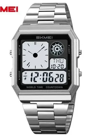 Offerta Del Giorno Reloj Skmei 2353 Plateado Digital Hora Mundial Plateado Talla única