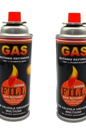2 Gas Butano Ultra Refinado Valvula Universal Cocinillas Fill Spedizione Mondiale