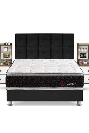 Dormitorio Golden Queen + Velador Repisa Fashion Forli Ultima Occasione