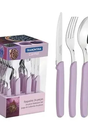 Non Perdere Jgo De Cubiertos X24 Carmel Lila - Tramontina