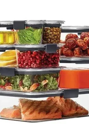 Set de 10 herméticos de plastico Brilliance Rubbermaid Tritan 1990616 Soddisfatti O Rimborsati