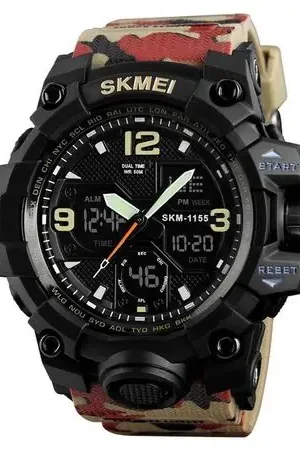 Reloj Skmei 1155 CAMUFLADO GRIS Correa Silicona. Spedito Oggi