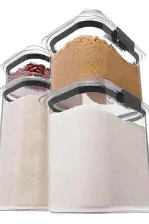 Set de 4 herméticos de plastico Brilliance Rubbermaid Tritan 1994251 Edizione Limitata