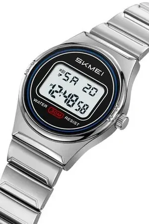 Spedizione Espresso Reloj Skmei 2338 Plateado con detalles Dorado para dama