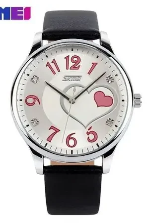 Spedizione Espresso RELOJ SKMEI 9085 NEGRO CORREA CUERO PARA MUJER. Negro