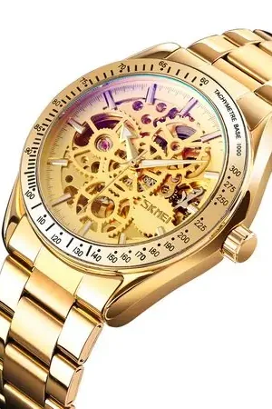Più Venduto Reloj Skmei 9194 Dorado MECANICO Tourbillon AUTOMATICO. Azul