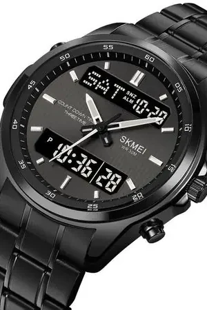Quantità Limitata Reloj Skmei 2049 Negro Correa Acero Digital Analogo Negro