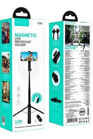 Offerta Limitata Trípode Soporte Selfie Stick Hoco K25 Bluetooth Magnetico