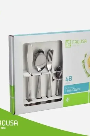 A Buon Prezzo Set de Cubiertos x  48 piezas Facusa transparente