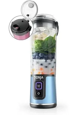 Ninja Blast BC151BM, licuadora portátil 500 ml, inalámbrica | Azul metalizado Più Venduto