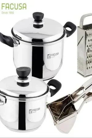 Juego de Ollas cocina  Acero Inoxidable Facusa acero Sconto